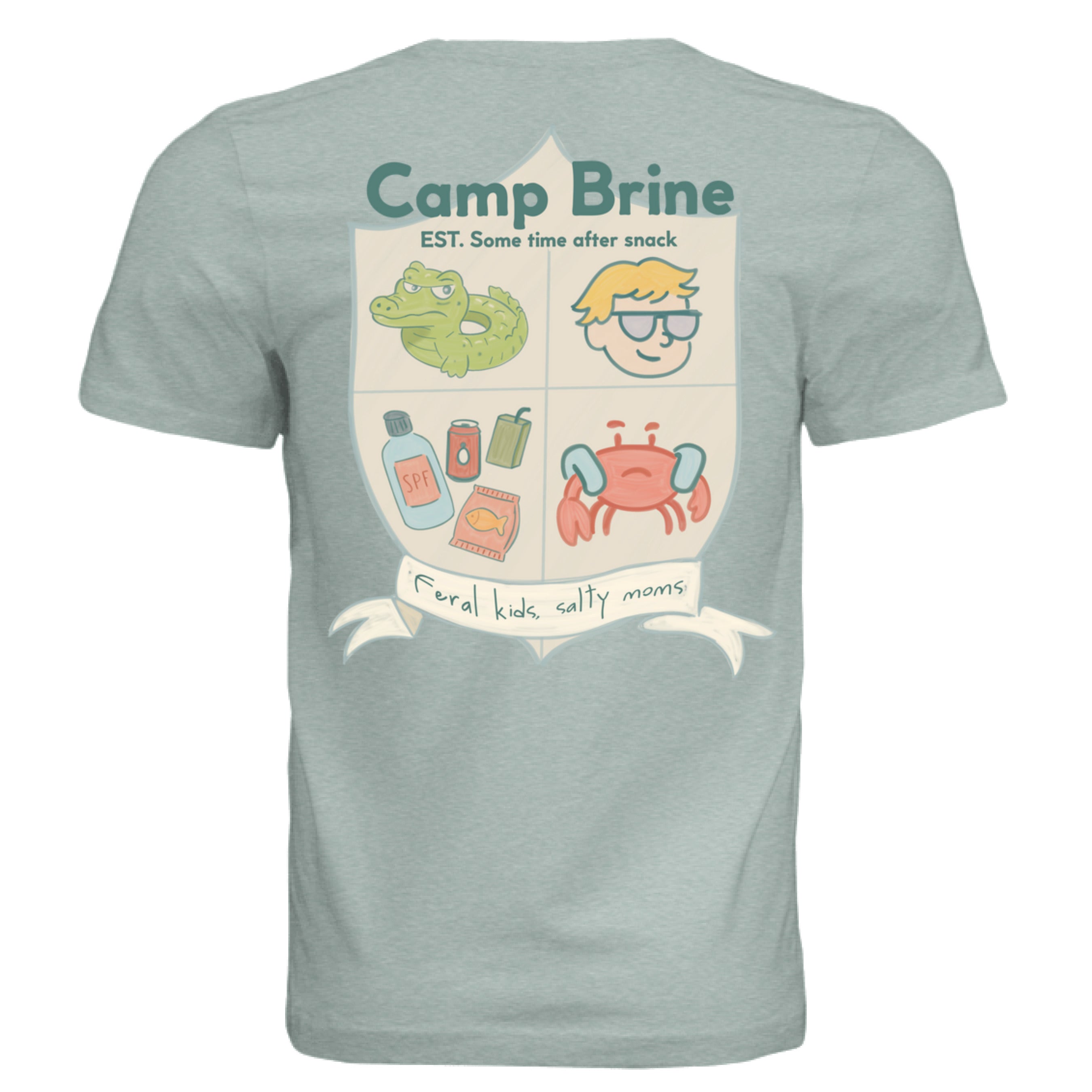 Dusty Blue Triblend - BACK