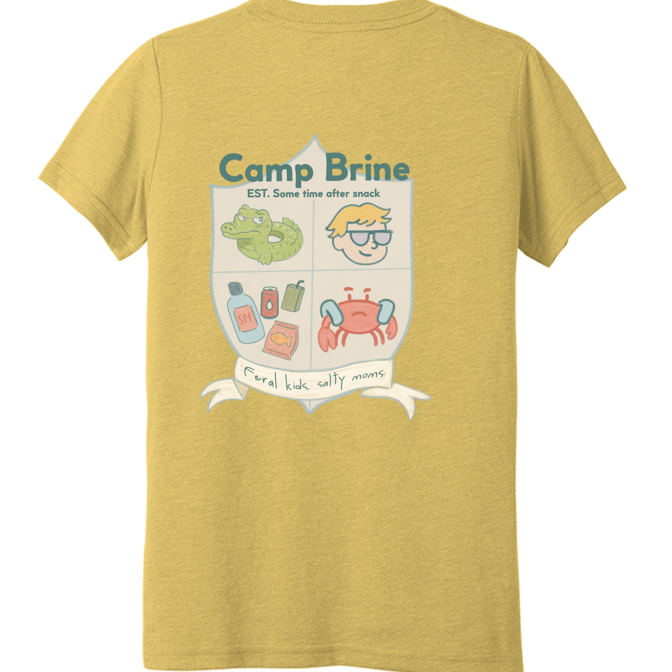 Mustard Triblend - BACK