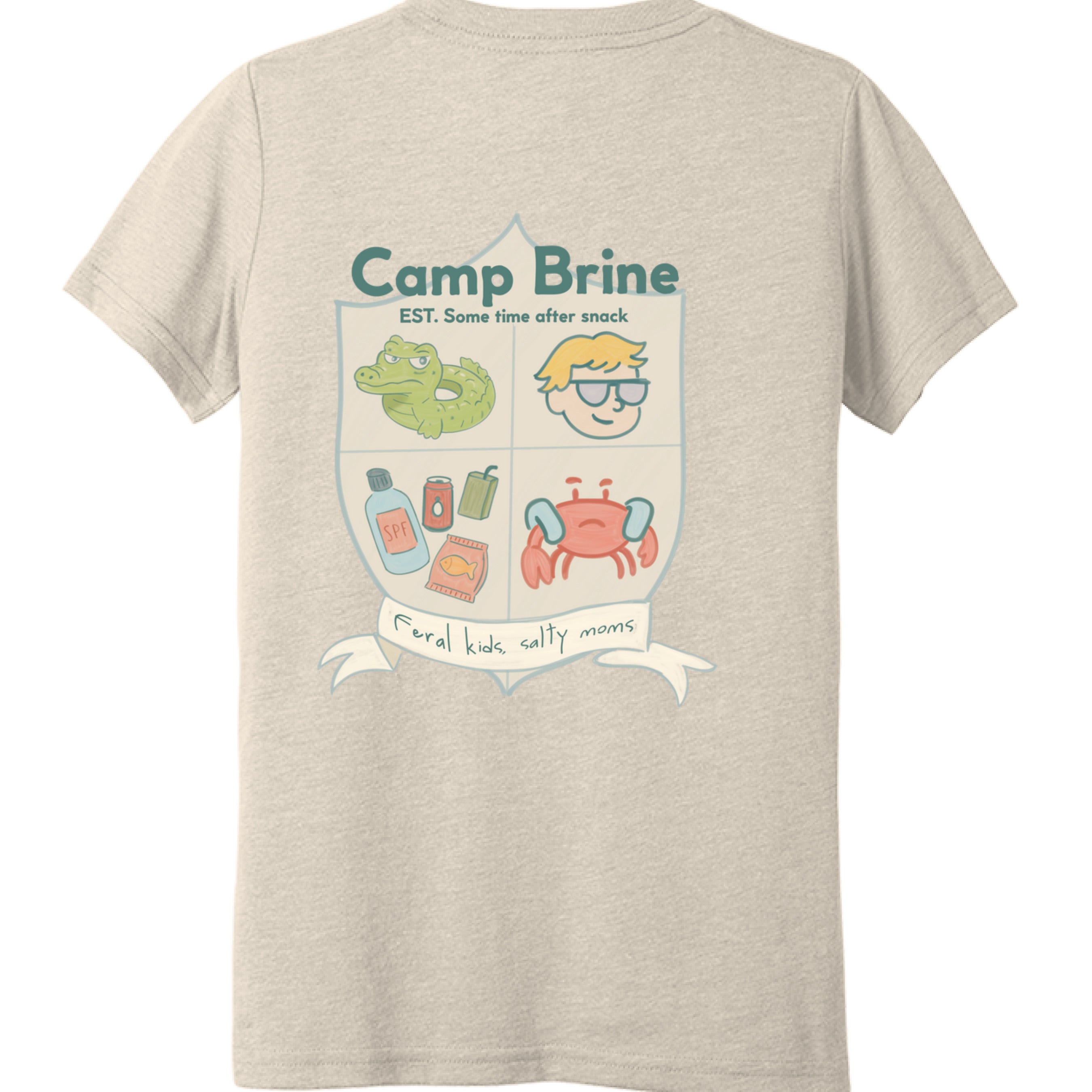 Solid Natural Triblend - BACK