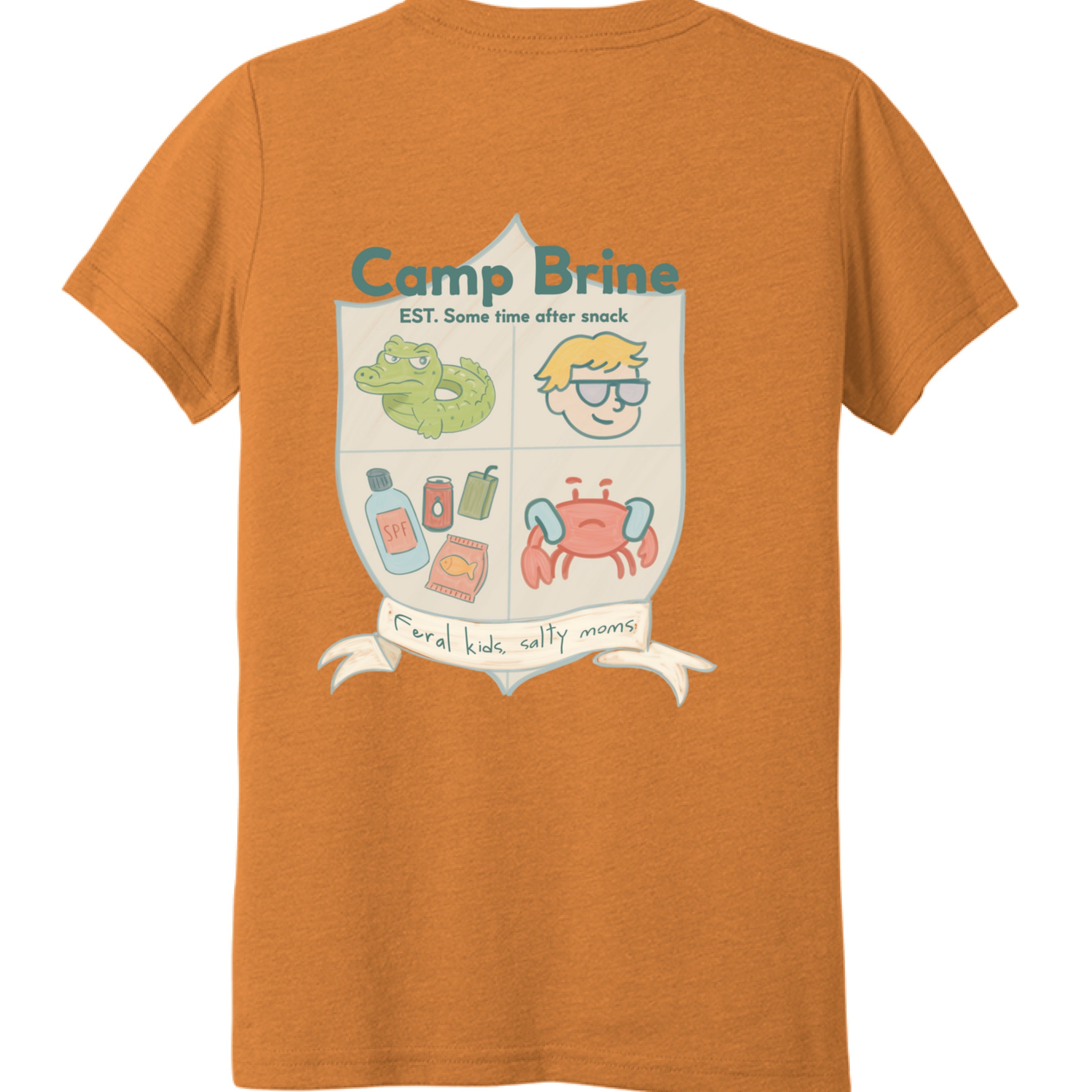 Orange Triblend - BACK